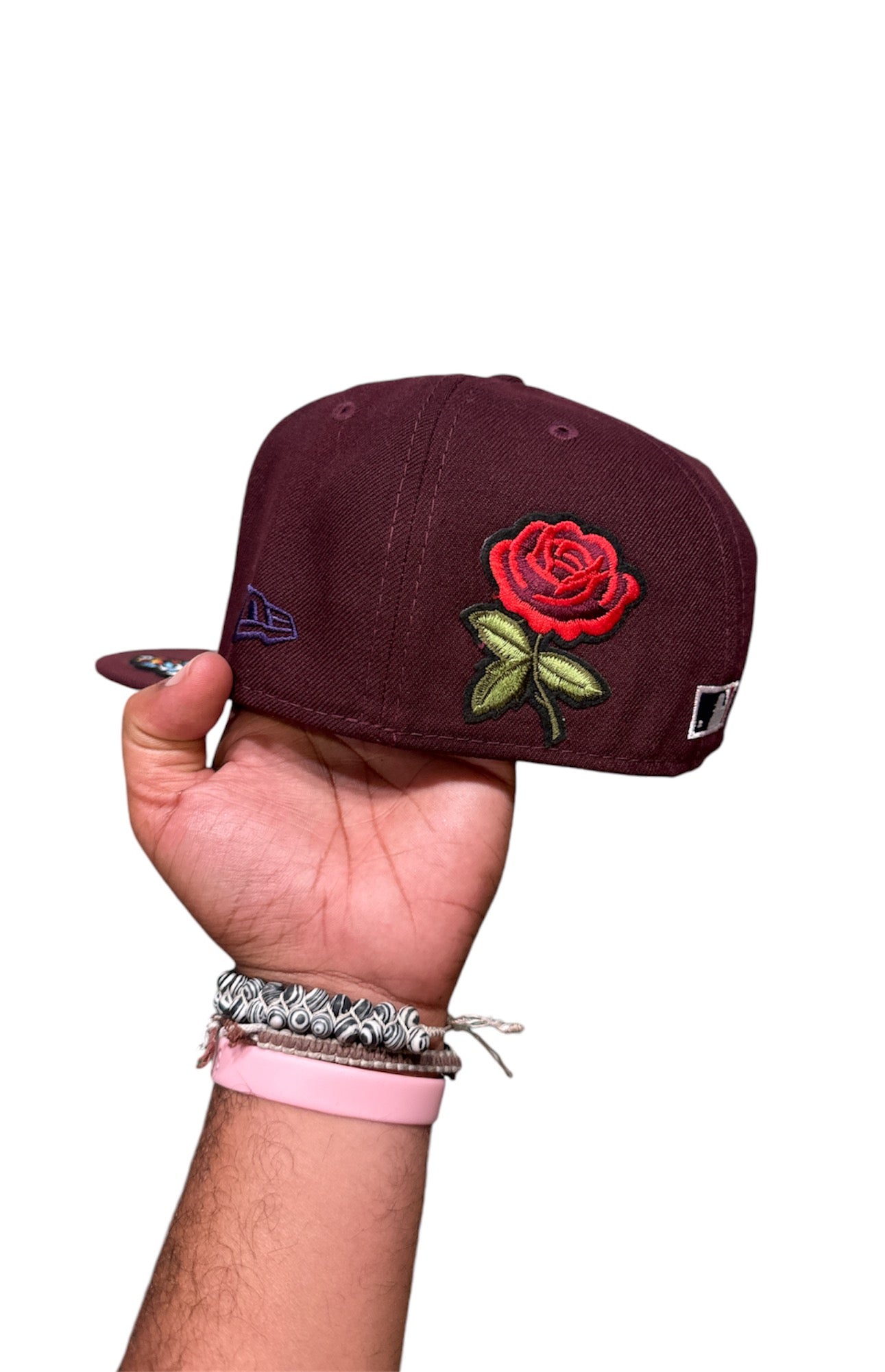 Size 7 1/8 Royals Burgundy Fitted