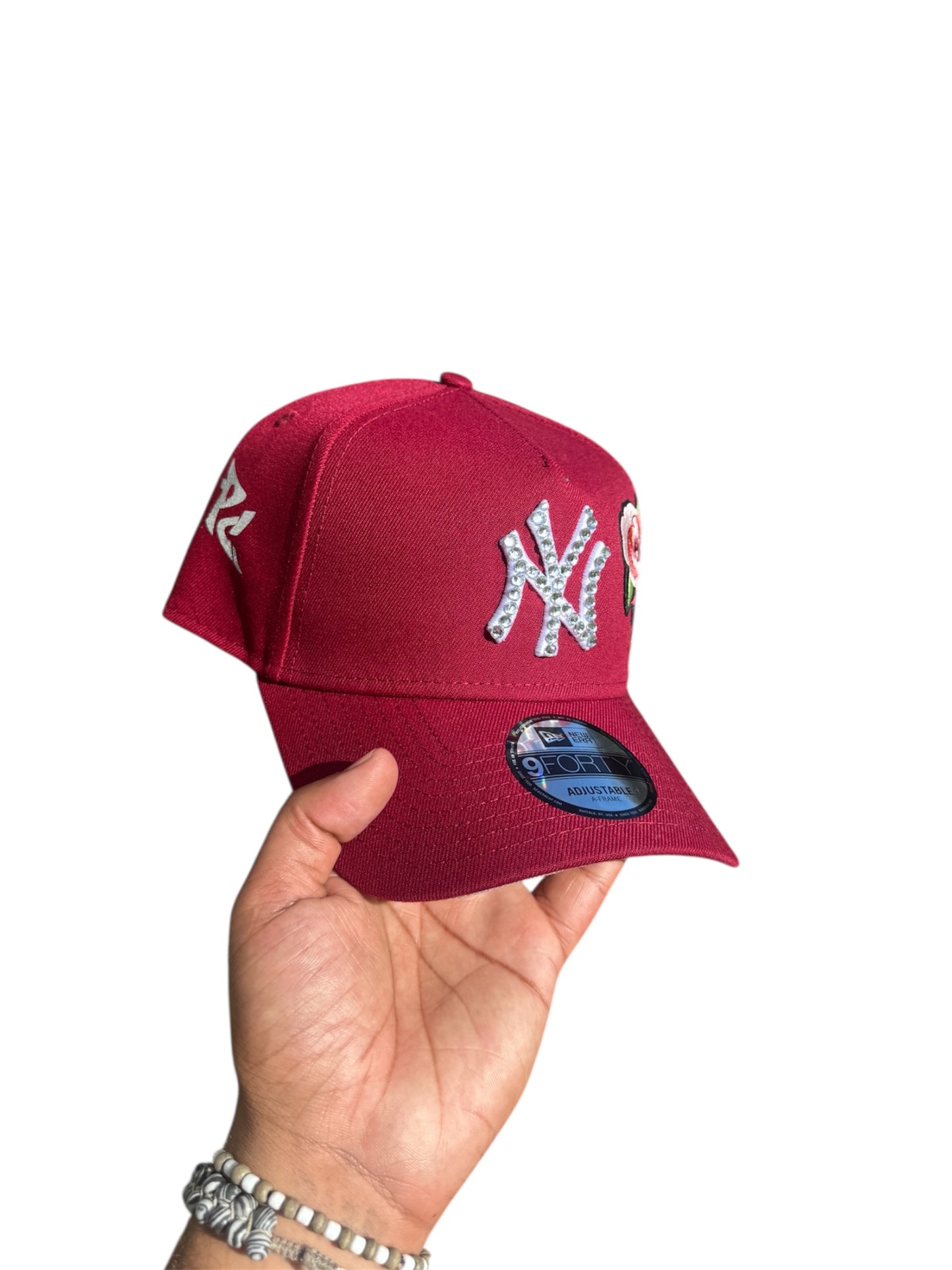 POLANCAPS NY Burgundy Rose SNAPBACK