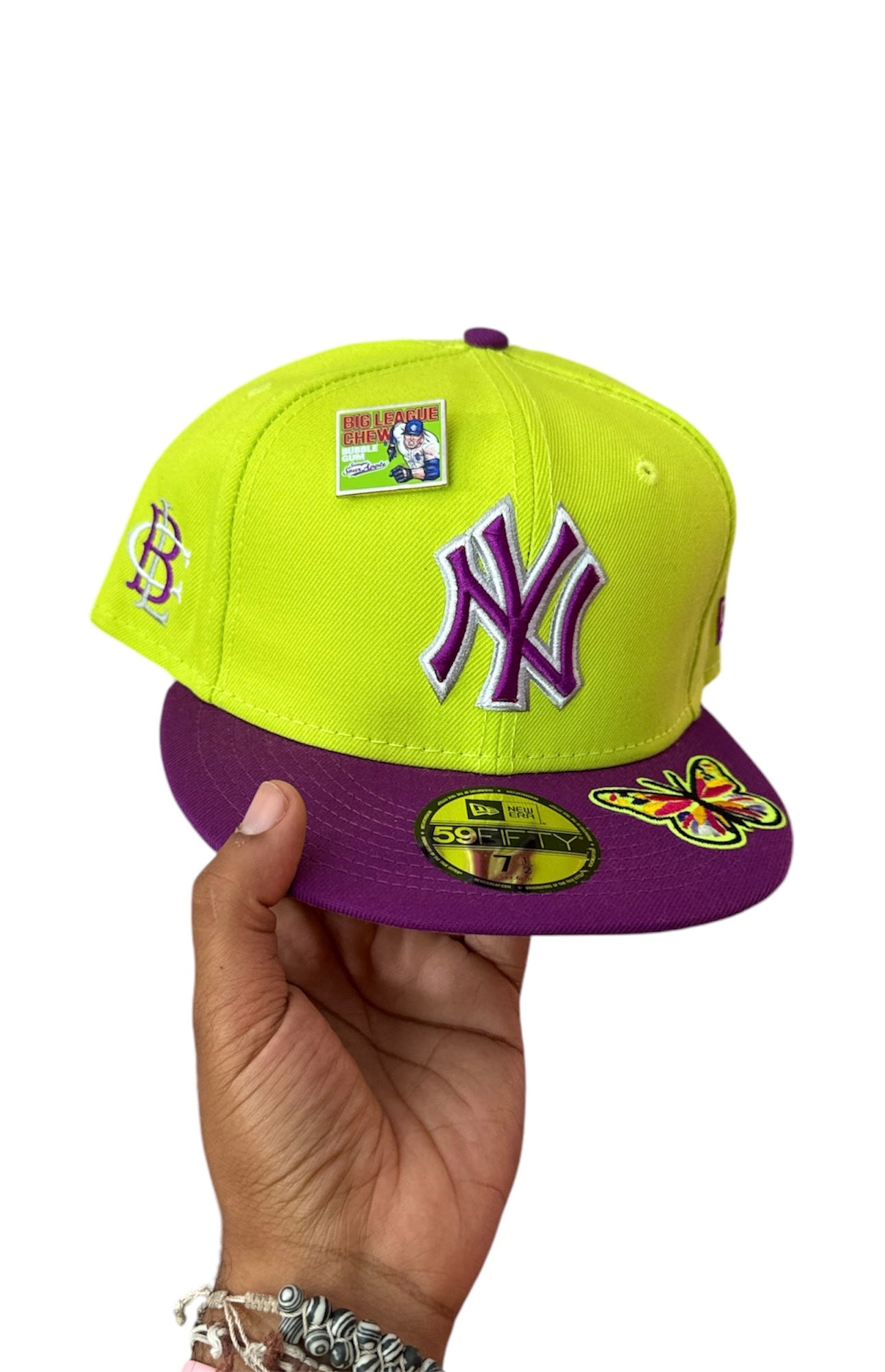 Size 7 1/2 Sour Apple Yankees Fitted