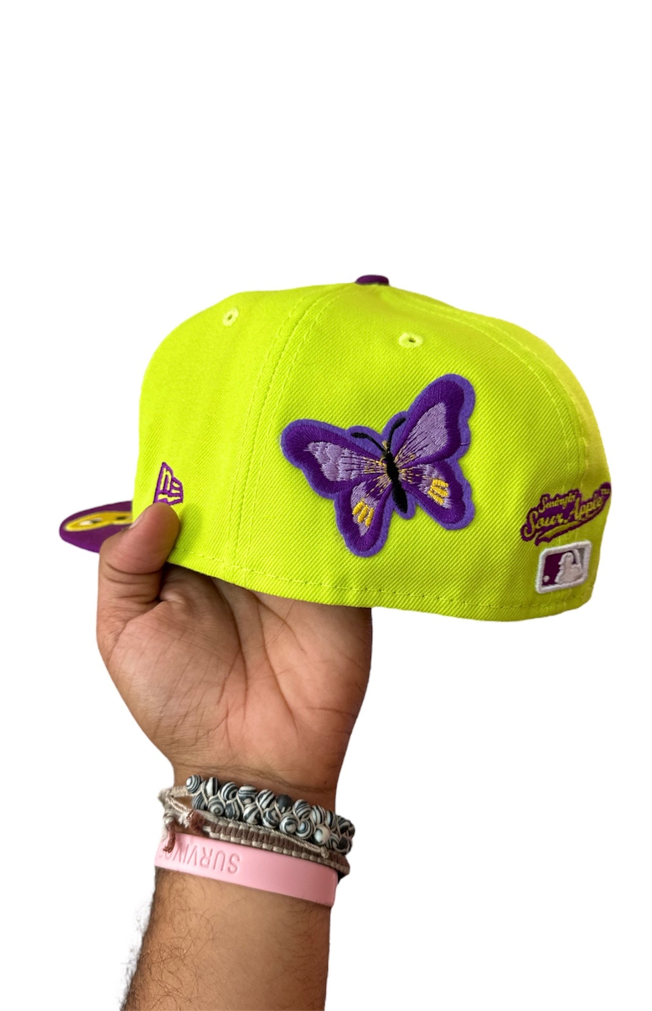 Size 8 Sour Apple Yankees Fitted