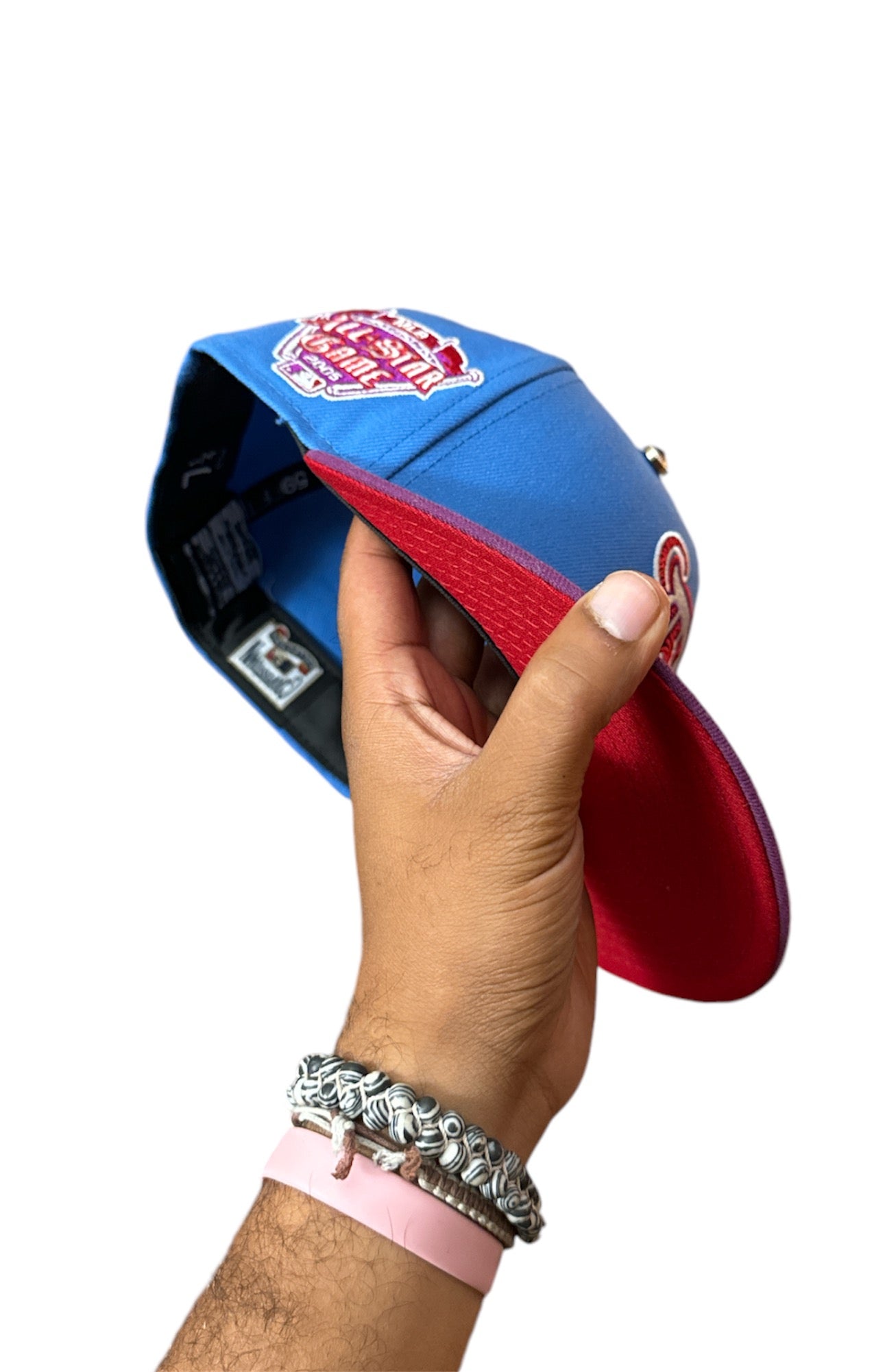 Size 7 1/4 Red Tigers Fitted