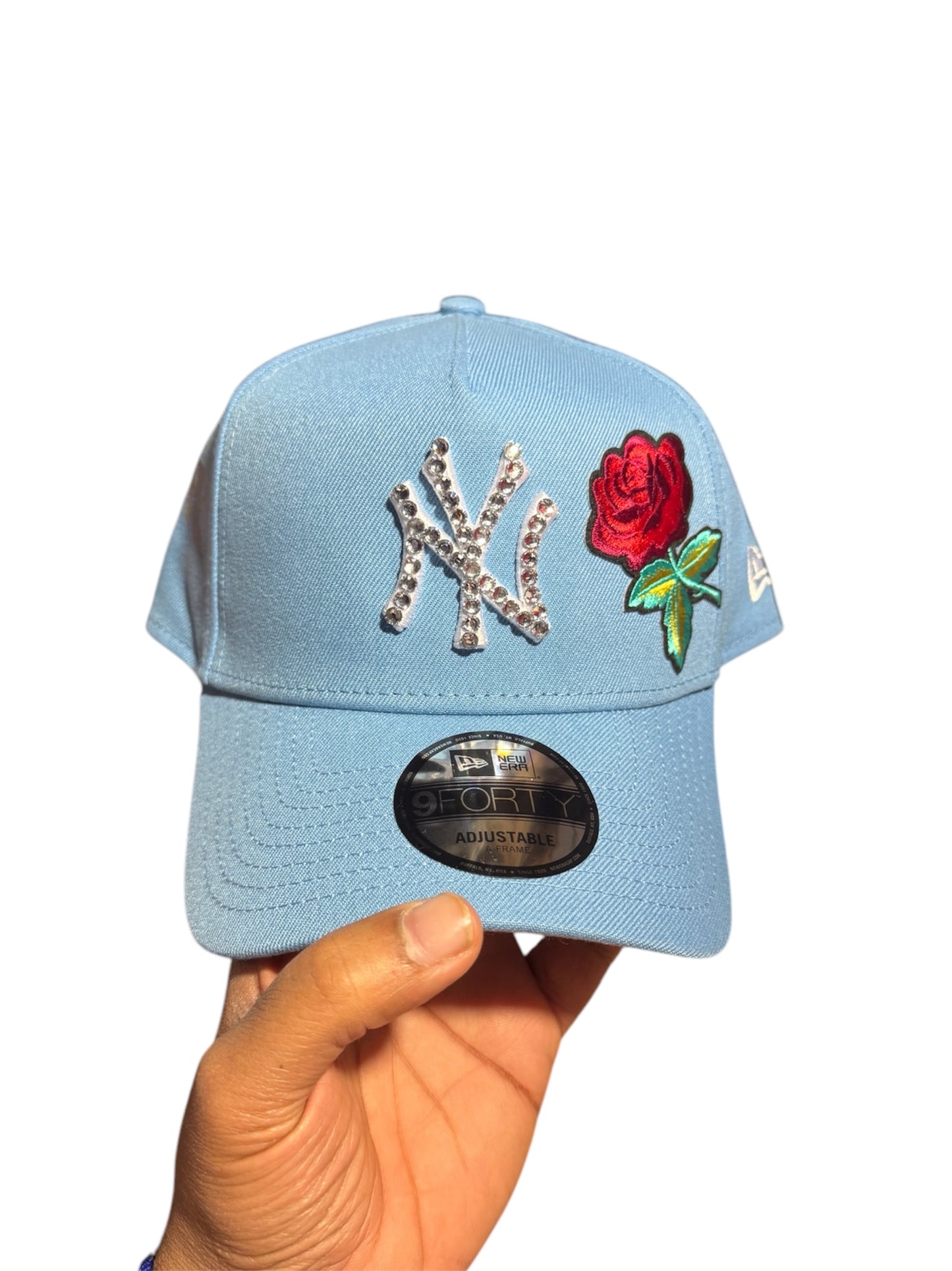 POLANCAPS NY ICE SKY BLUE ROSE SNAPBACK