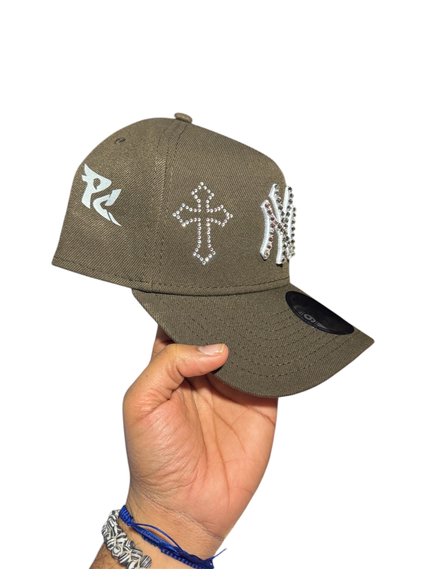POLANCAPS NY ICE BROWN CROSS SNAPBACK