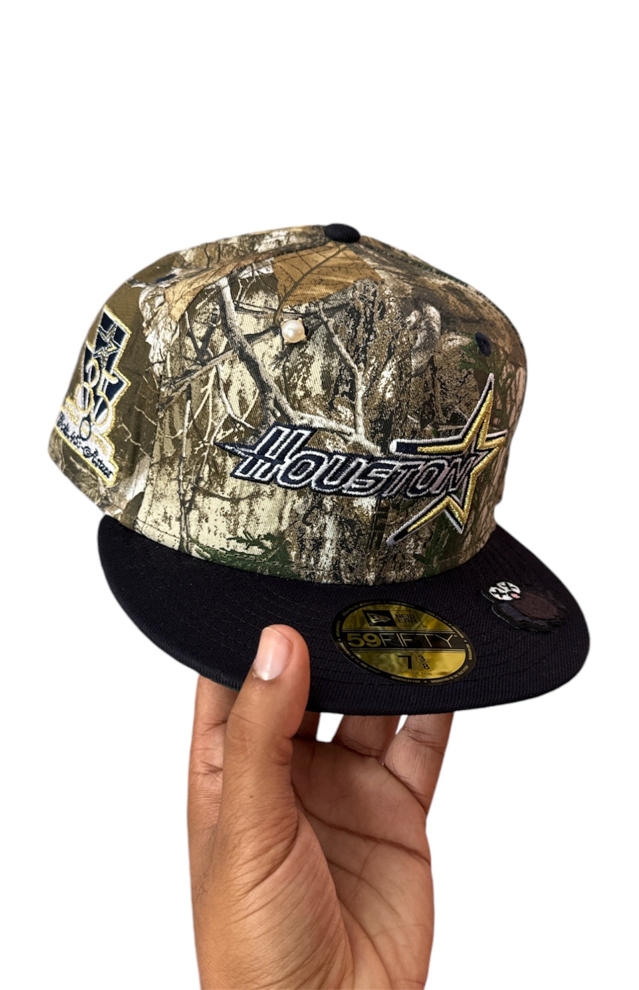Size 7 3/8 CAMO Astros Fitted