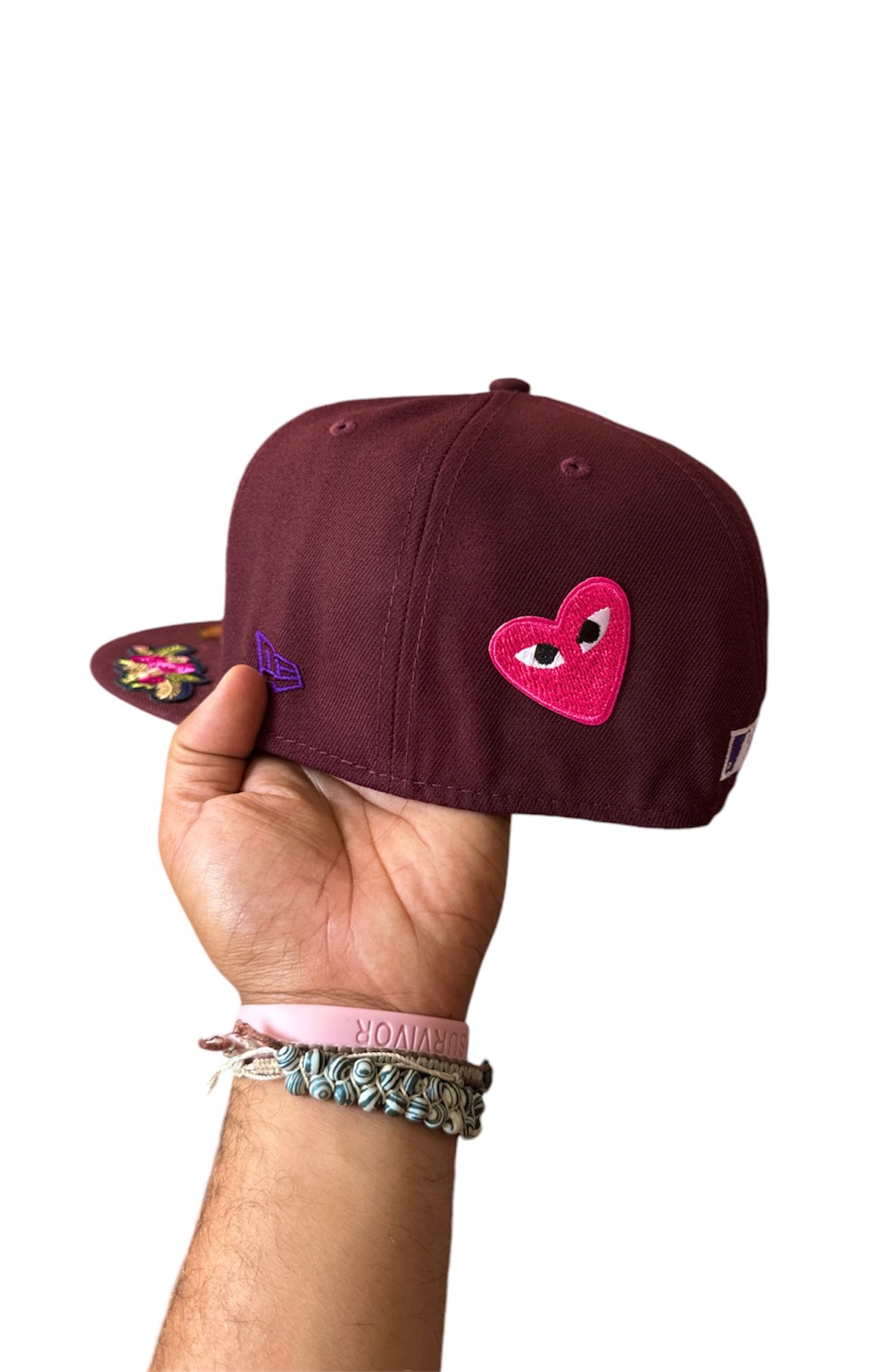 Size 7 3/8 Seattle Floral Fitted