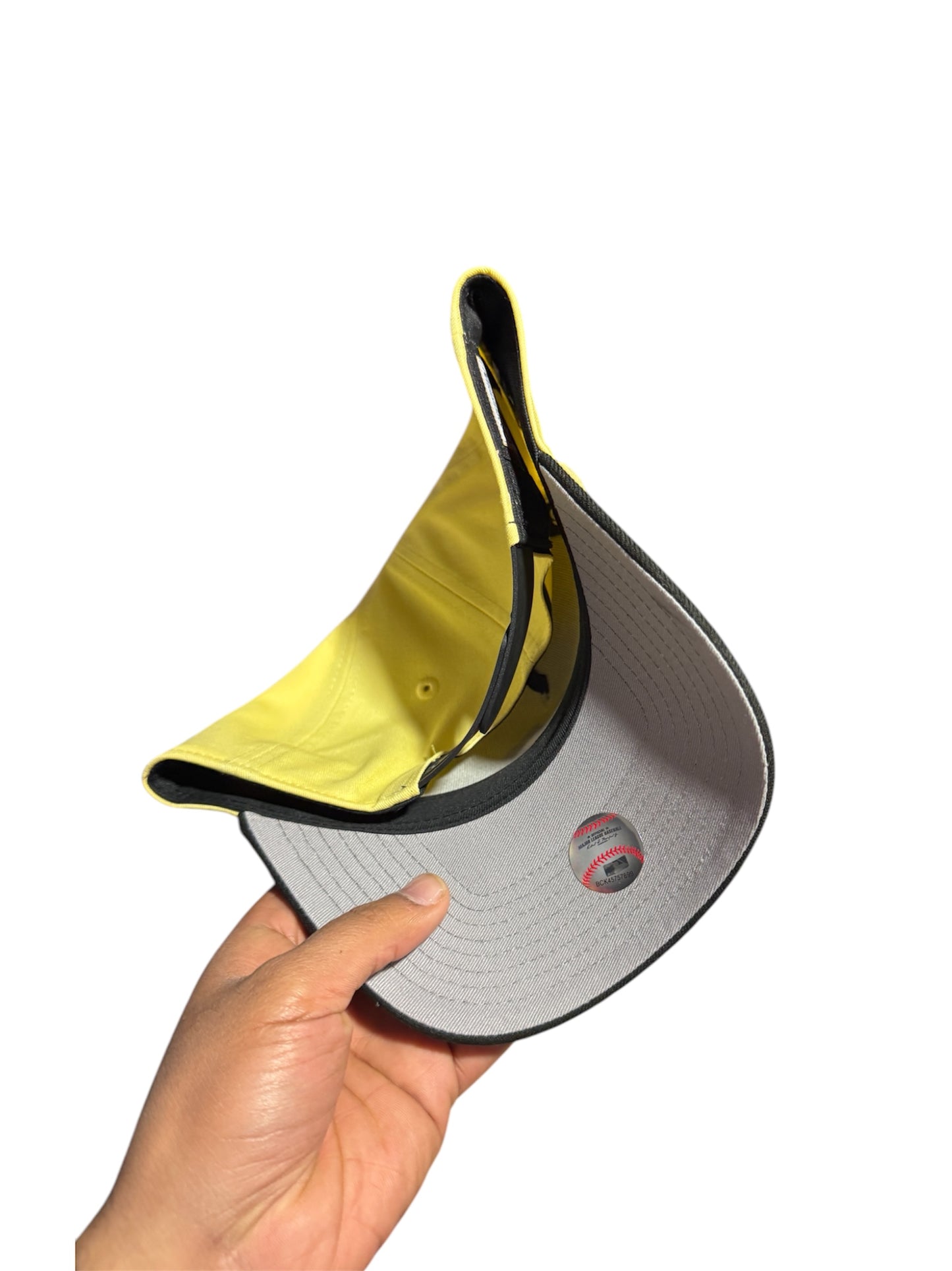 POLANCAPS NY ICE PASTEL YELLOW SNAPBACK