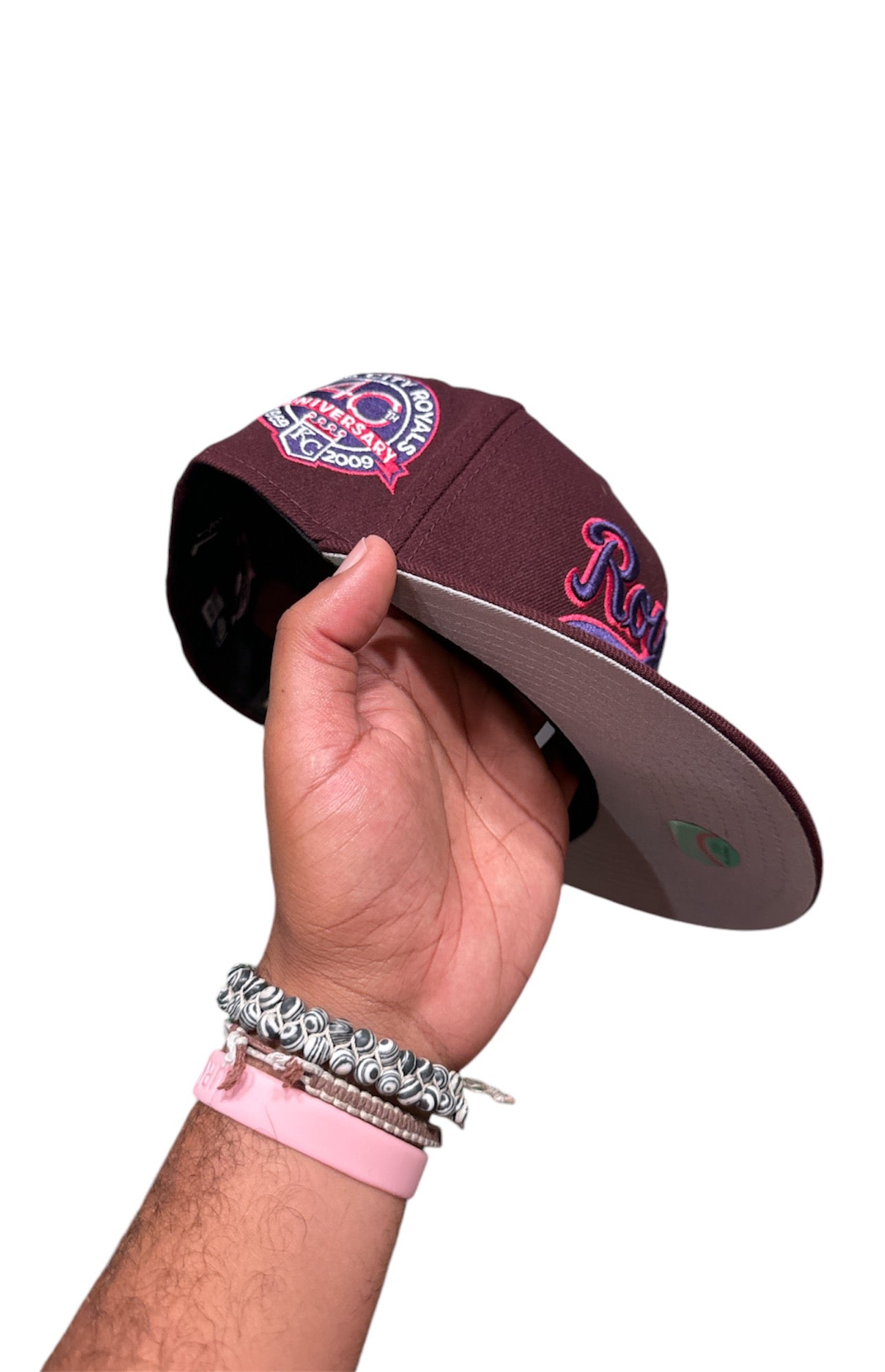 Size 7 1/8 Royals Burgundy Fitted