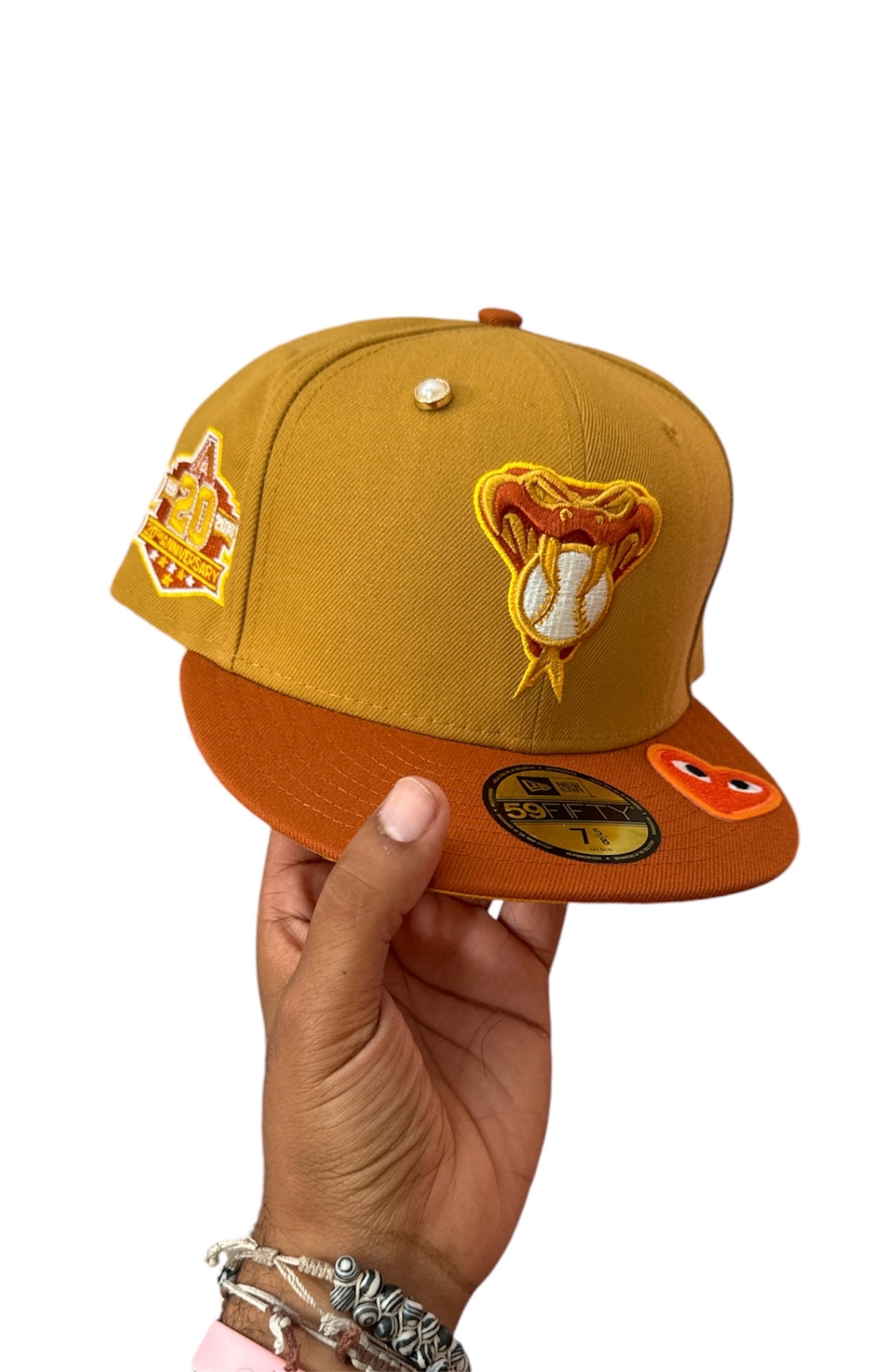 Size 7 5/8 Wheat DBacks Fitted