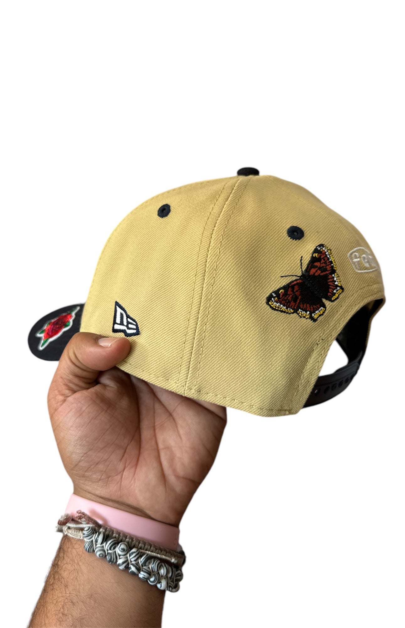 SNAPBACK Cream Gucci Script Yankees