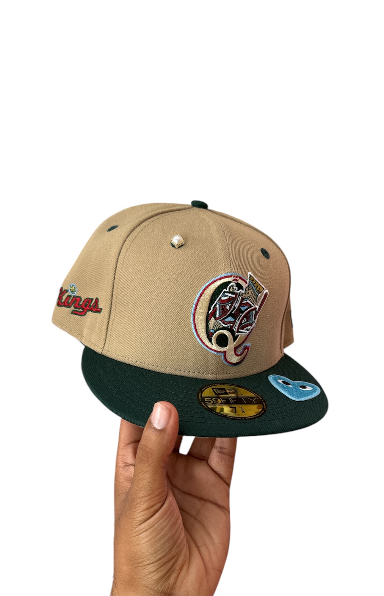 Size 7 3/8 Kings Cream Fitted