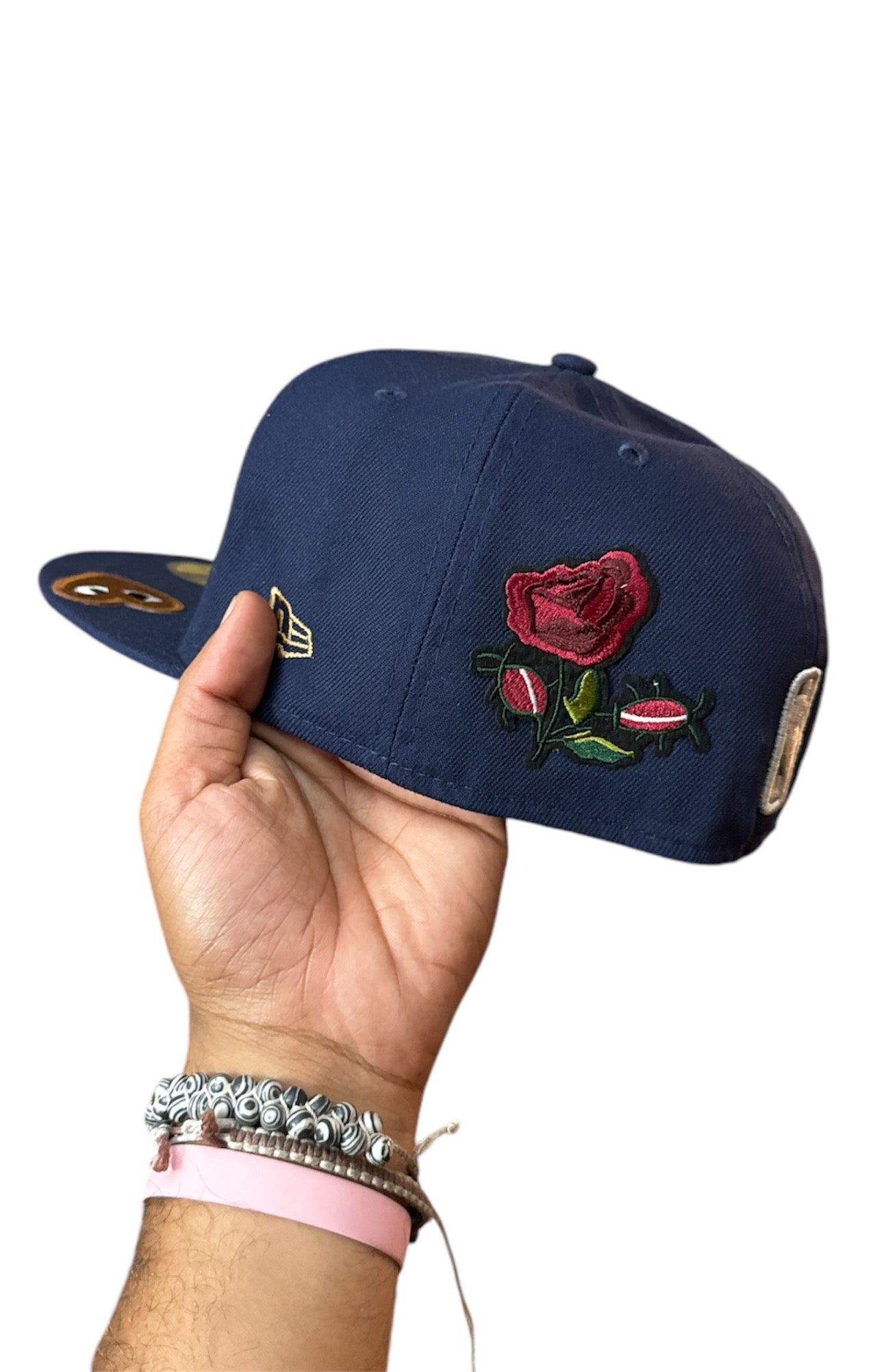 Size 7 3/8 Navy BK Fitted
