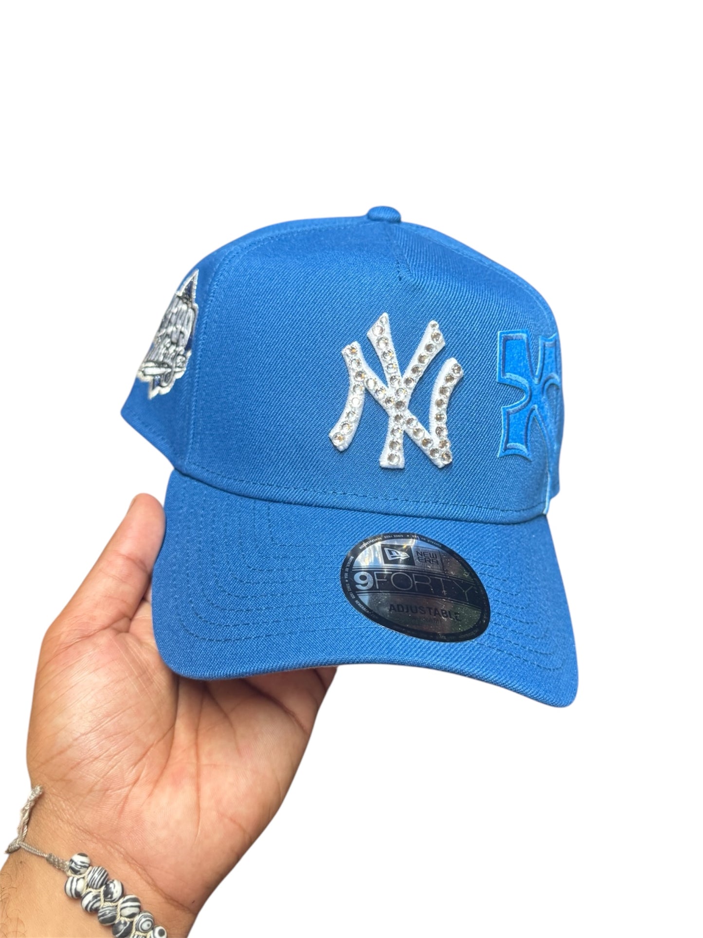 POLANCAPS NY ICE INDIGO CROSS SNAPBACK