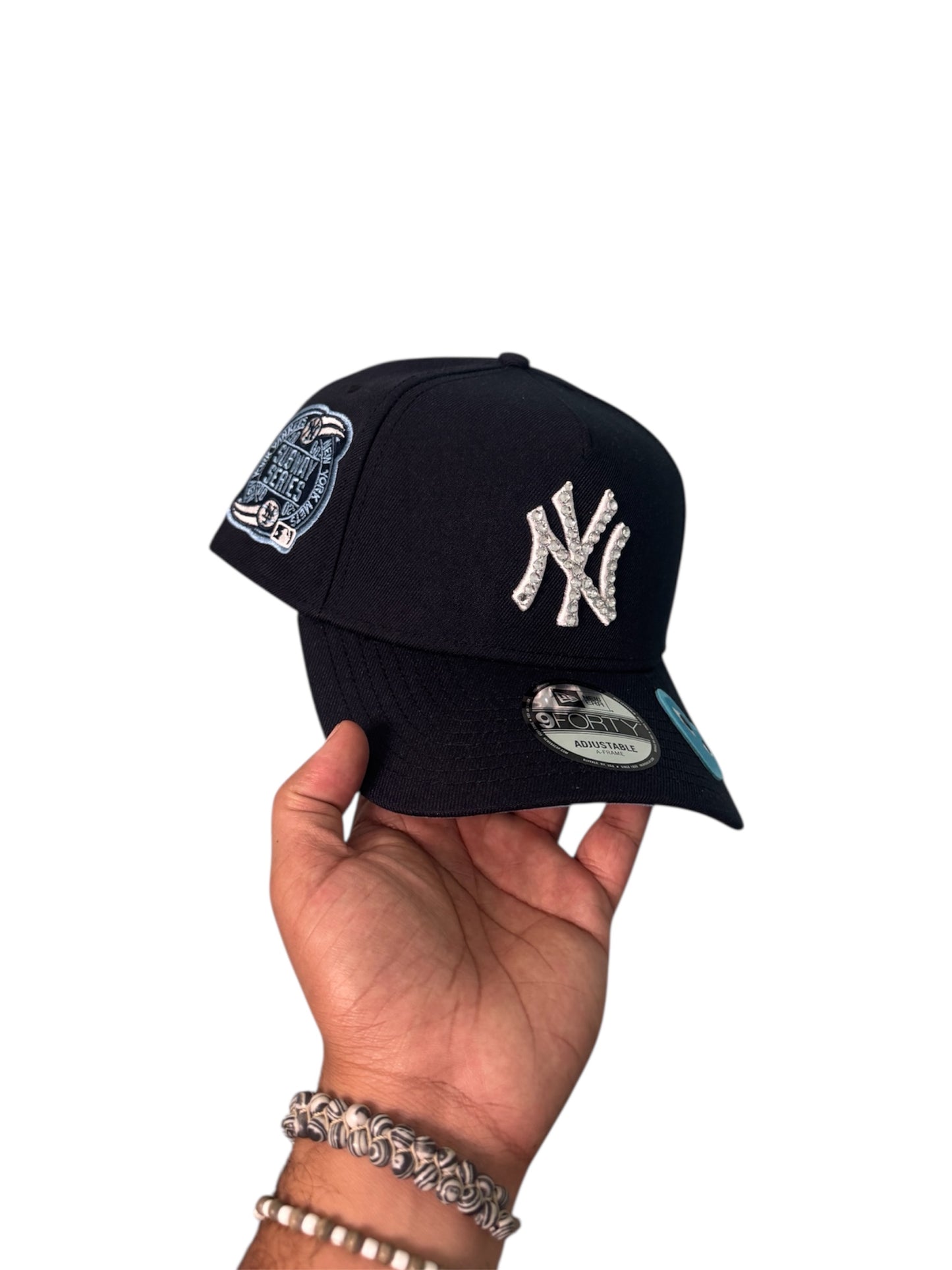 POLANCAPS NY Navy Sky ICE SNAPBACK