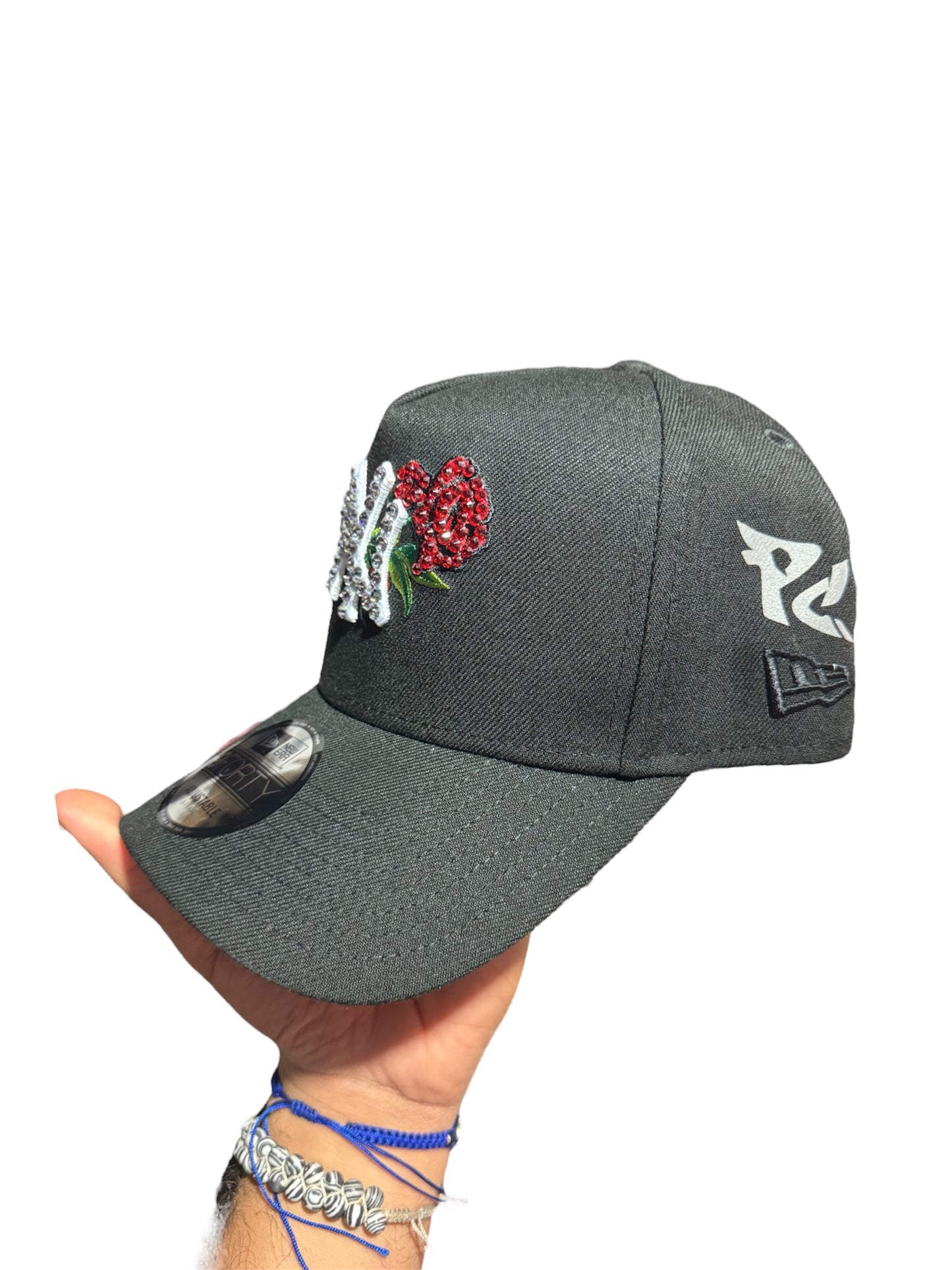 POLANCAPS NY ICE ROSE BLACK SNAPBACK