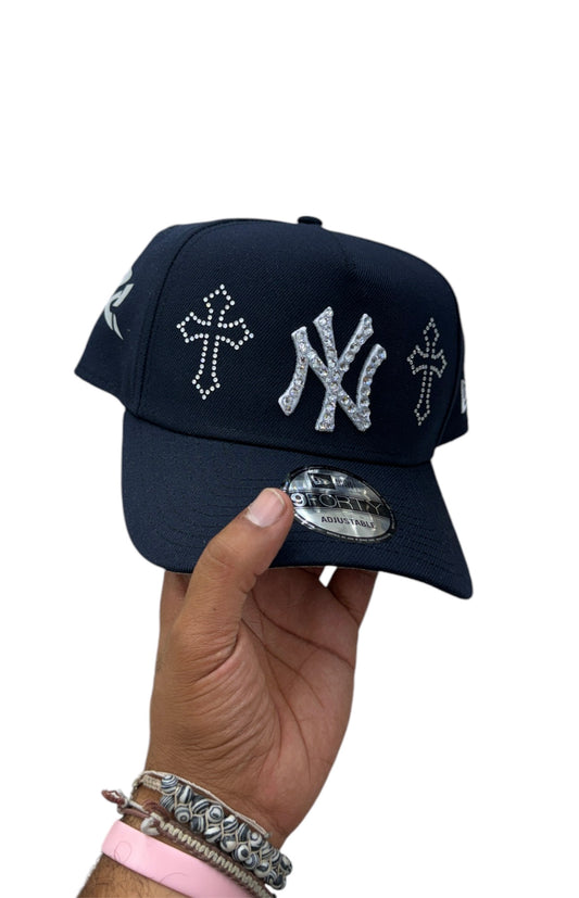 POLANCAPS NY ICE NAVY SNAPBACK