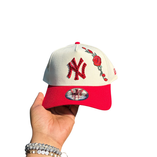 POLANCAPS NY Red Rose SNAPBACK