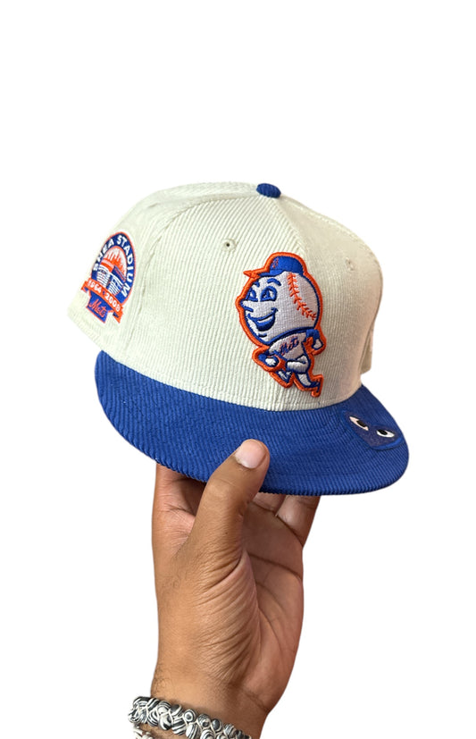 Size 7 1/4 Corduroy Mr Met Fitted