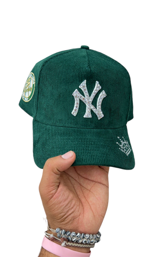 POLANCAPS NY Corduroy Forest Green SNAPBACK