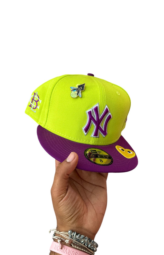 Size 8 Sour Apple Yankees Fitted