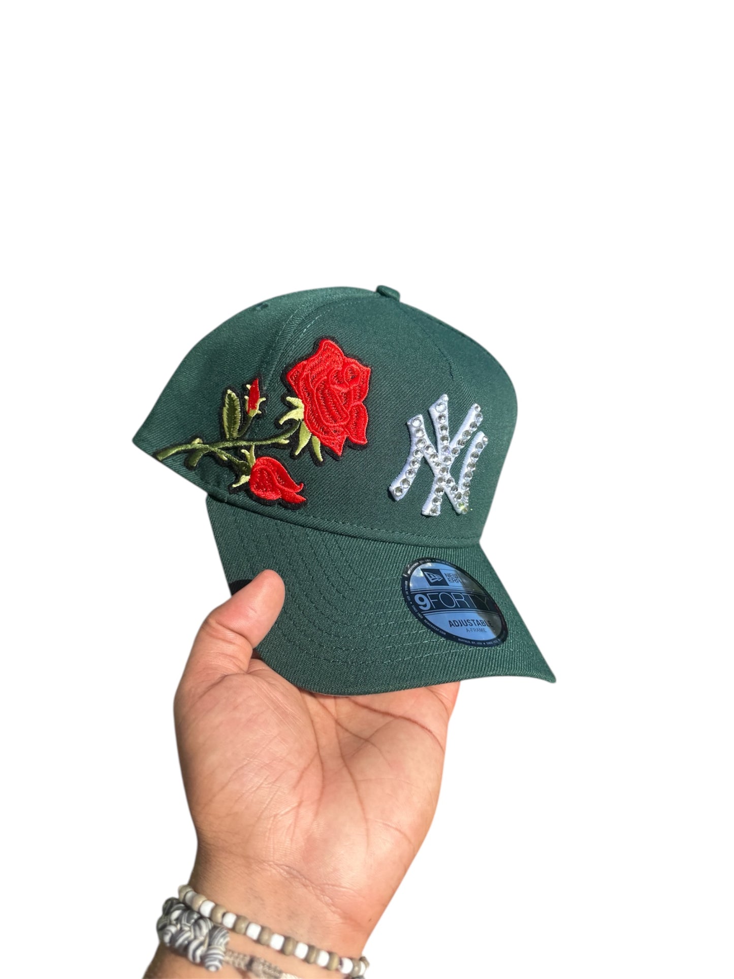POLANCAPS NY Green Rose SNAPBACK
