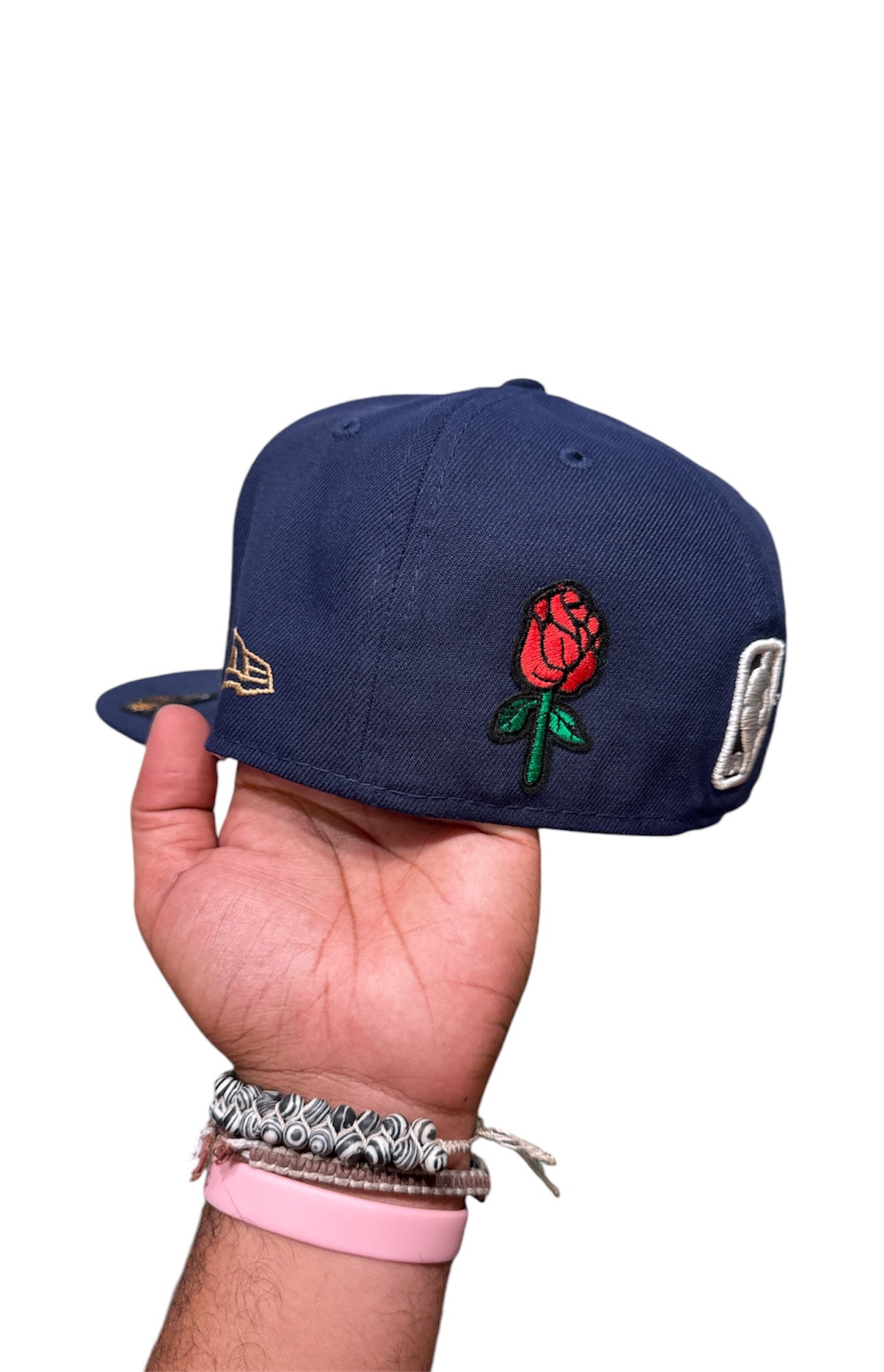 Size 7 1/8 Navy Bulls Fitted