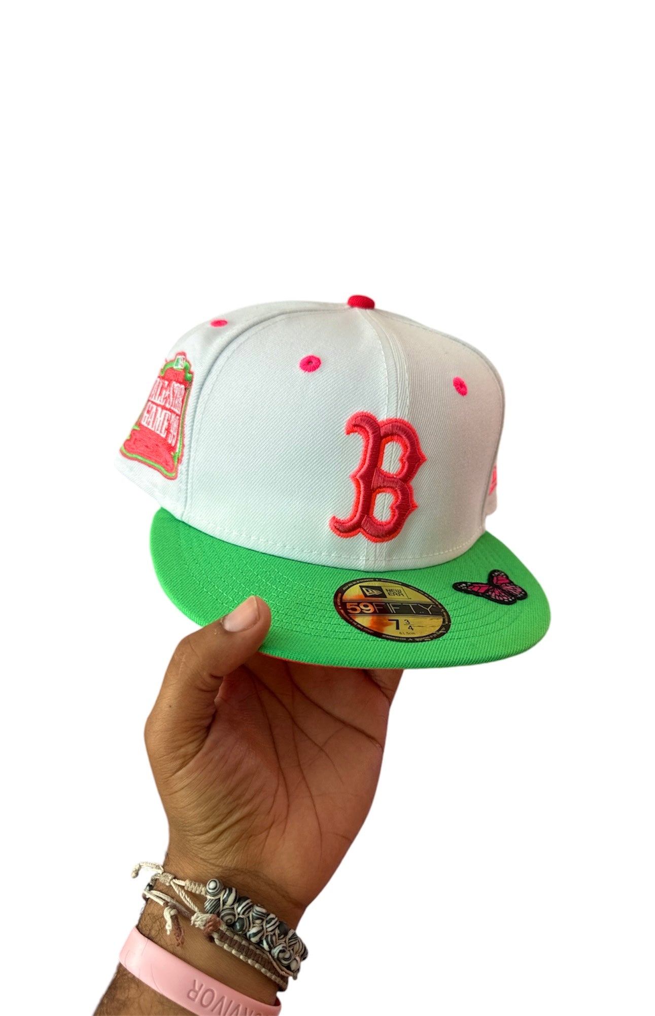 Size 7 3/4 Watermelon Boston Fitted