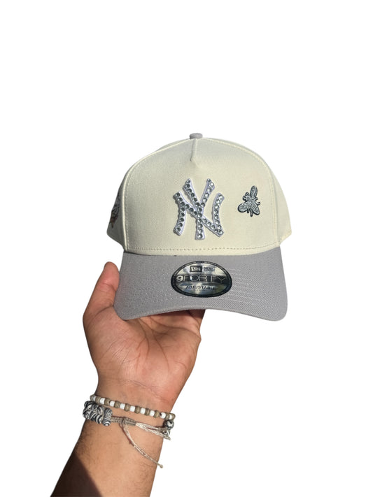 POLANCAPS NY Grey Bee SNAPBACK