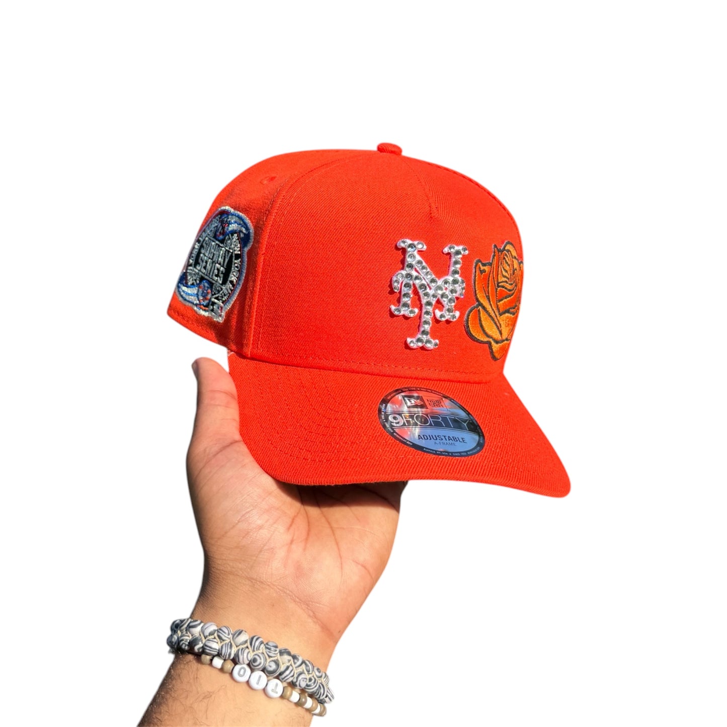 POLANCAPS Mets Orange Rose SNAPBACK
