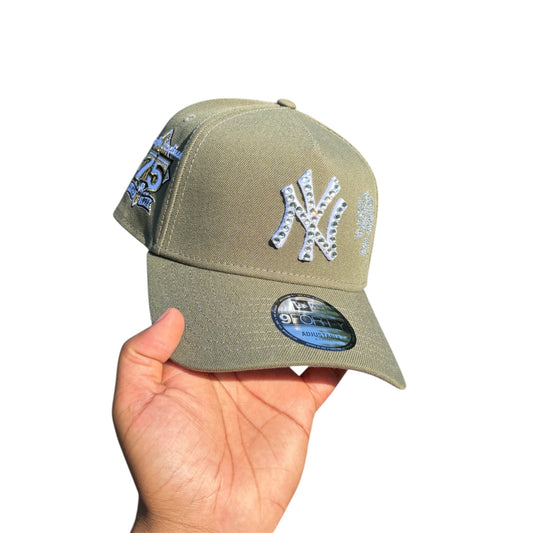 POLANCAPS NY Olive Rose SNAPBACK
