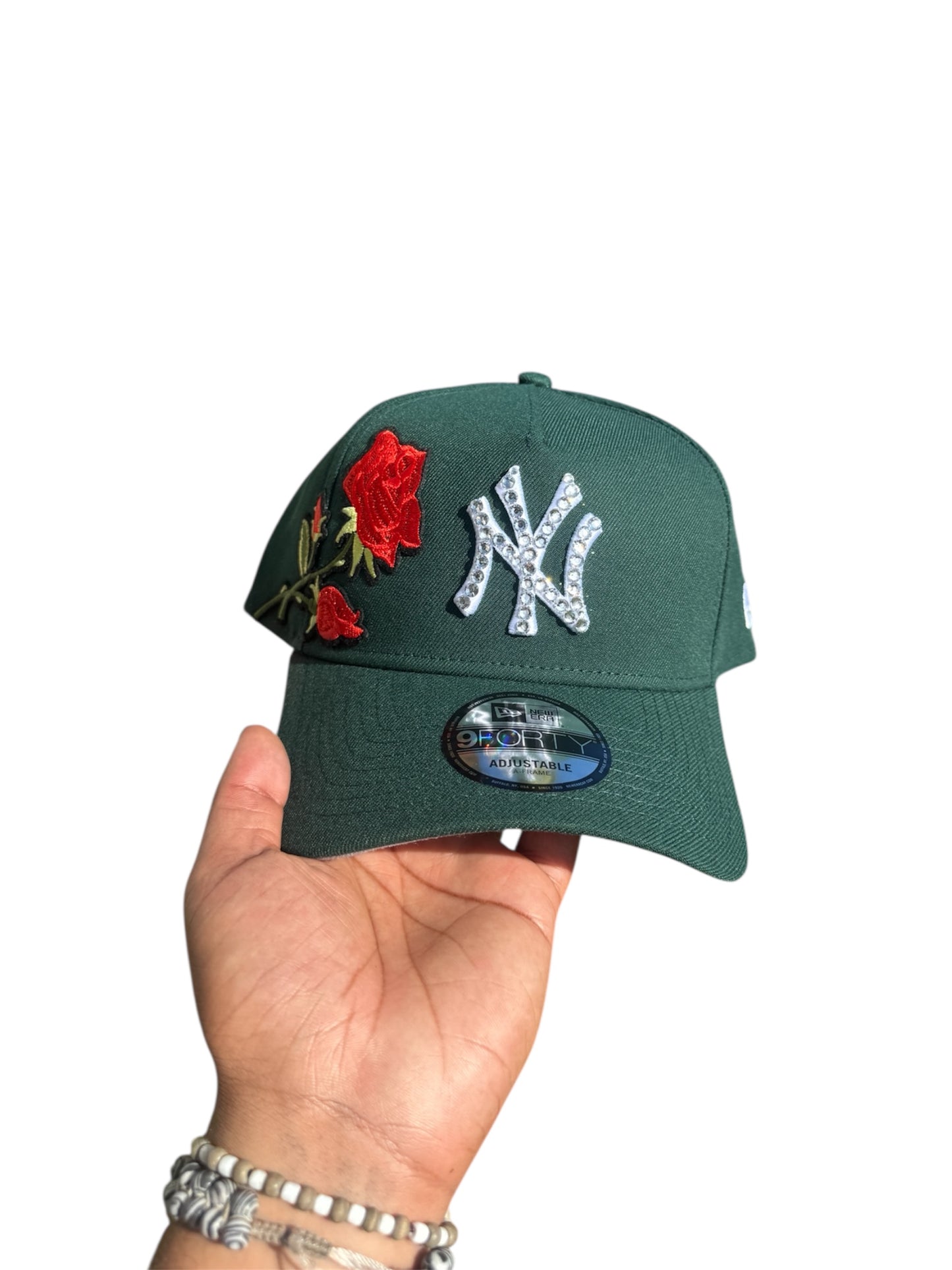 POLANCAPS NY Green Rose SNAPBACK