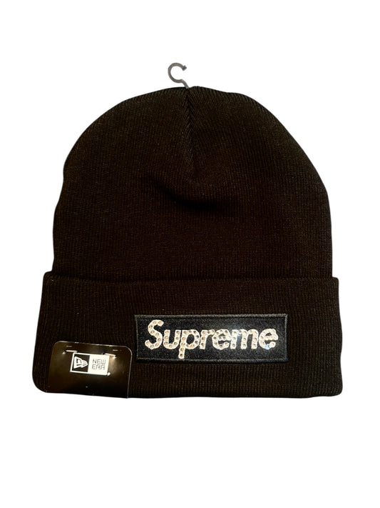 Black Supreme Iced Box Logo Beanie