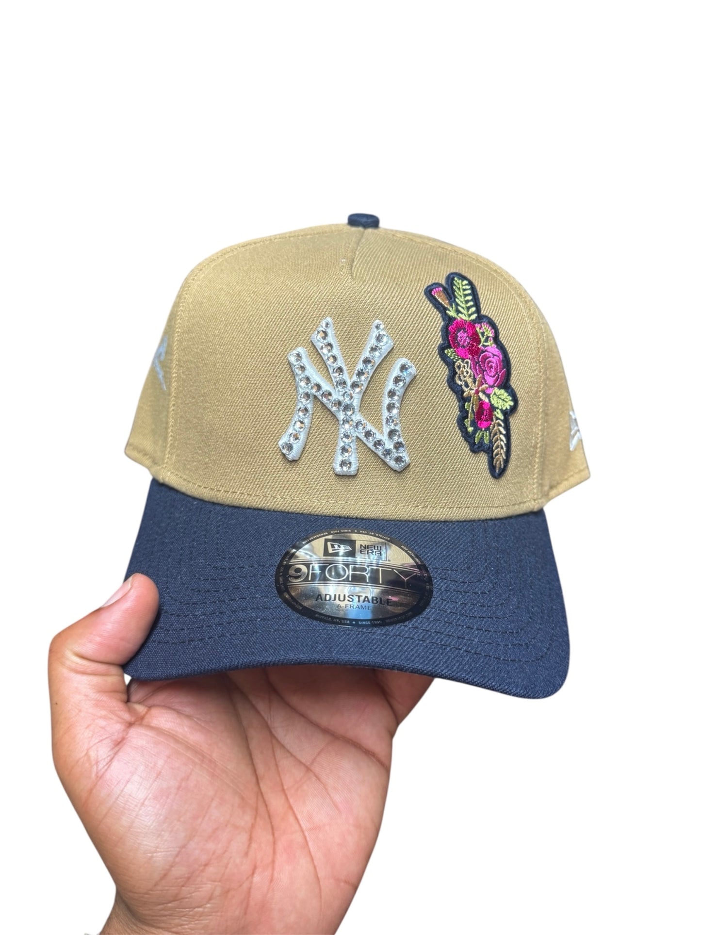 POLANCAPS NY ICE NAVY ROSE SNAPBACK