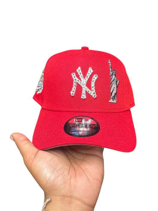 POLANCAPS NY RED STATUE SNAPBACK